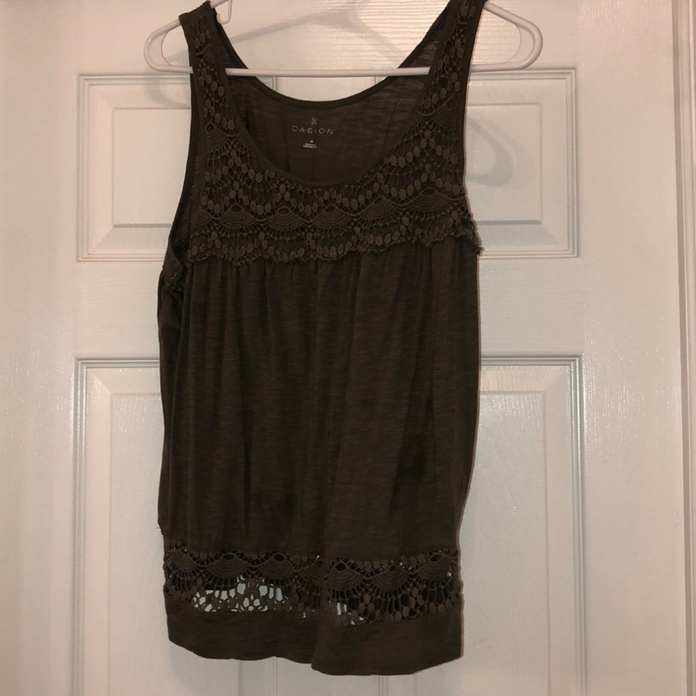 Olive green tank top!